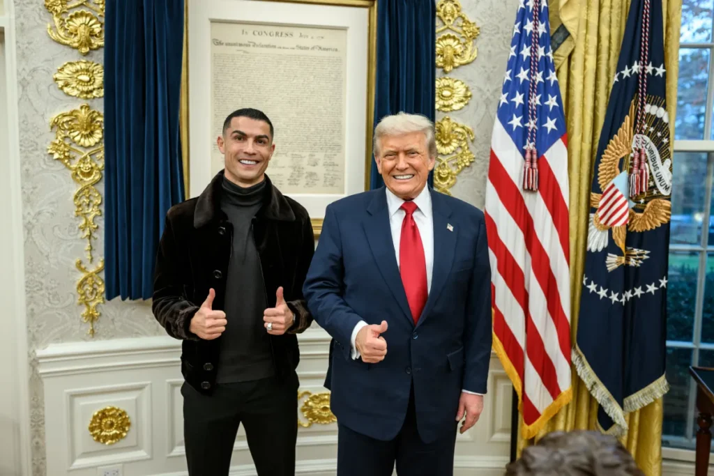 Ronaldo’s Surprise Meeting with Trump Sends Social Media Into a Tizzy